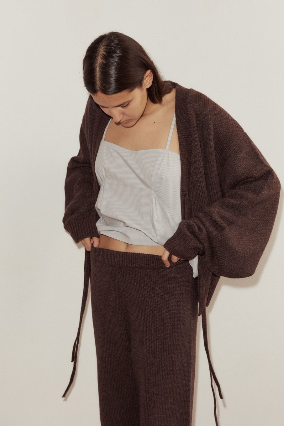 Clothing Deiji Studios | Straight Leg Knit Pants