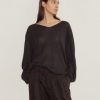 Clothing Deiji Studios | Loose Long Sleeve Knitted Top