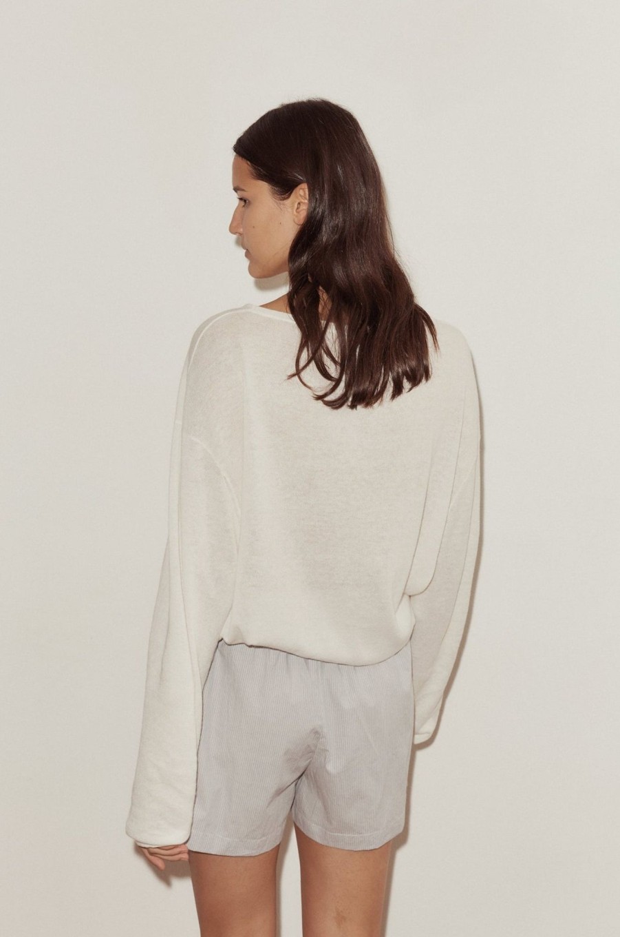 Clothing Deiji Studios | Loose Long Sleeve Knitted Top