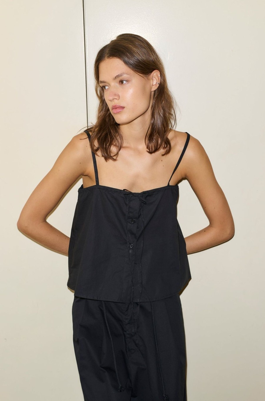 Clothing Deiji Studios | The Placket Strap Top